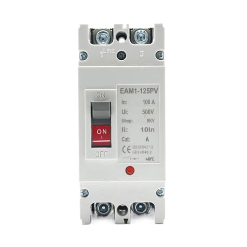Boîtier moulé disjoncteur DC 500V pour sécuriser l'énergie solaire de la maison