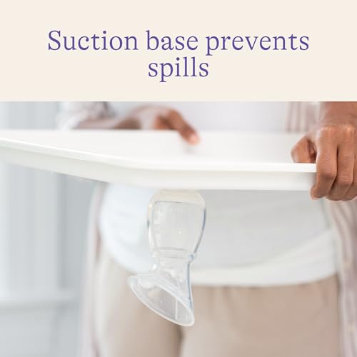 image for Lansinoh Silicone Milk Collector Breast Pump for Breastfeeding with Su