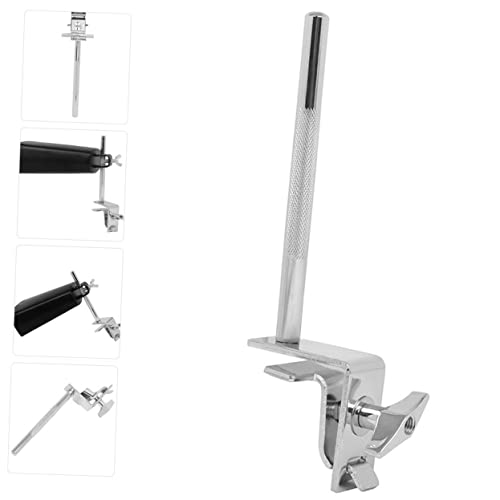 Abrazadera para cowbell de bombo, soporte robusto para hardware de batería, clip de fijación fácil para cowbell, accesorio para percusionistas miniatura 7