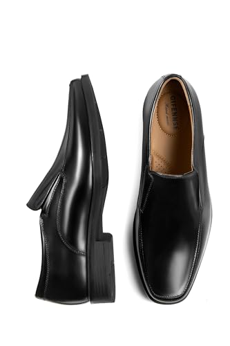 GIFENNSE Mens Loafers Leather Slip-on Dress Shoes4