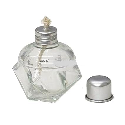 LABAURA Glass Spirit lamp 125ml with top Cover for laboartor...
