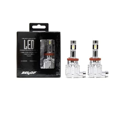 BELLOF LEDヘッド&フォグランプバルブ “プレシャス レイ X " HB3/HB4/H8/H9/H11/H16 6500ケルビン 白