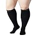 Produktbild Kompressionssocken in Übergröße für Männer und Frauen, Flugsocken für Damen und Herren, breite Waden, medizinische Unterstützung, abgestufte Bambus-Knieunterstützung, 4XL