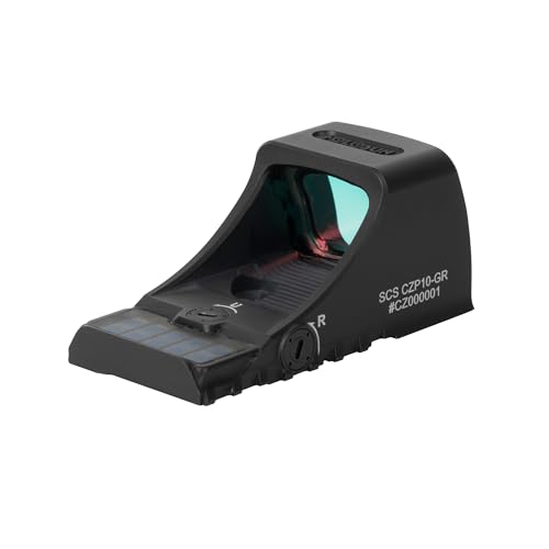 Image of HOLOSUN Green Multi-Reticle, Aluminum, Solar, Circle Dot, CZ P10 Pistol Cut (SCS-P10-GR)