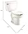American Standard 2462016.020 Cadet Two Piece Toilet, 30.25" Length x 20.5" Width x 29.25" Height, White