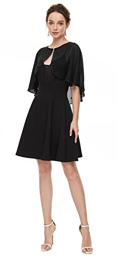 Soft Chiffon Shawls Wraps Shrug for Wedding Evening Dress Cape Cover Up for Women4