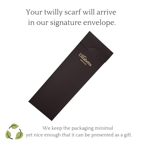 Elizabetta 100% Silk Skinny Bandeau Scarves - Handmade in Italy4