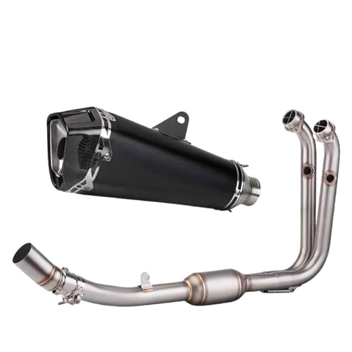 Escape CFMOTO 450SR y NK450 con tubo colector intermedio y silenciador de carbono