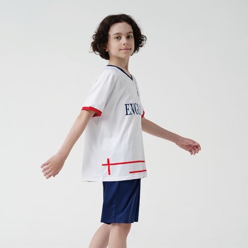 Image of Cnins Kids Soccer Jersey Kit for Boys & Girls- Breathable & Quick-Dry - Youth Soccer Football Training Gifts (2T-14Y)