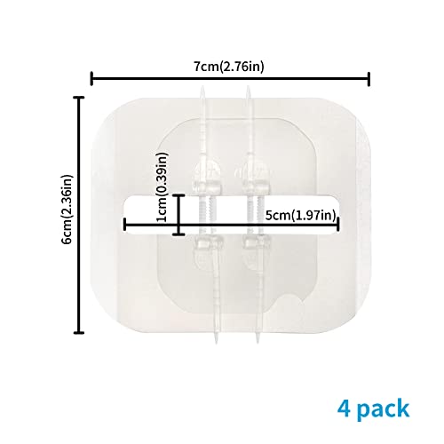 Emergency Wound Closure Zippers, 4 Pcs Zip Stitch Sutures Butterfly Bandaids, Repair Wounds Without Stitches, Great For Outdoor Activities, Quick Clot -Emergency Wound Closures Device #TOP5