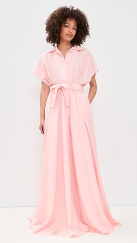 Image of Norma Kamali Women's Belted Flared Maxi Dress