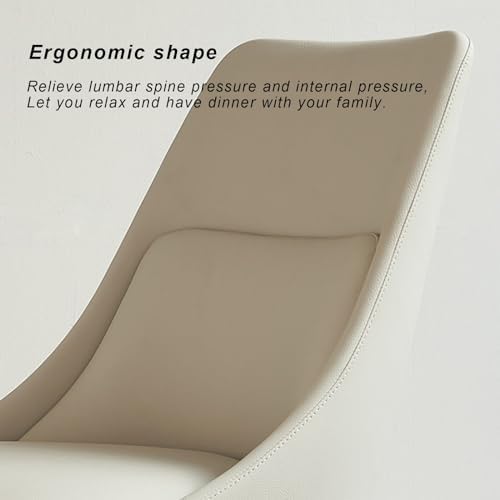 Chaise de salle à manger moderne en acier pour éviter le mal de dos - 3