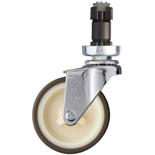 Hammer Pipe Insert Swivel Urethane Wheel (Nylon Wheel) 3.0 inches (75 mm) Diameter 1.3 inches (32 mm) 4201EN-UR75