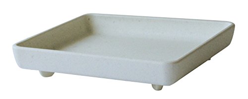 Hachiman Kasei 241584 Eco Plate/Saucer Square 190 White Papier Hachiman Gardens Papier, Made in Japan