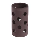KONIEEJN Decoración de acuario de cerámica, mini cueva tubular con agujeros, adorno seguro, peces para cuencas, accesorios de paisaje, Betta Fish Hideo, calentador de acuario, termómetro de luz, bomba