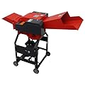 INTSUPERMAI Hay Cutter Pulverizer Grass Crusher 6-Blade Feed Crusher Grass Chaff Cutter Hay Cutter Machine Dry-Wet Straw Cutter 500-1000KG/H 220V