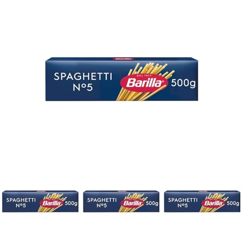 Barilla Classique - Spaghetti n. 5 à la semoule de blé dur toujours al dente - 500 g (Lot de 4)
