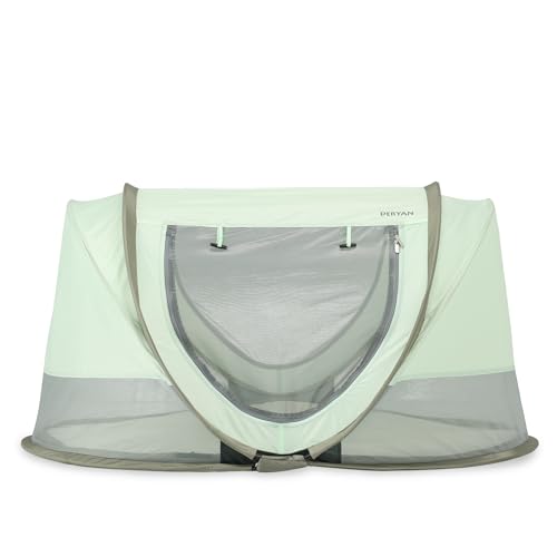 Deryan Scott Lit Parapluie Bébé avec Matelas - pour Depuis la Naissance jusqu'à 3 Ans - Pop Up Tente pour Bébé Montée en 2 Secondes - Moustiquaire et Sac...