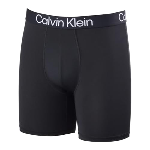 Calvin Klein Men's Boxer Brief Moisture Wicking, 3-pack (US, Alpha, X-Large, Regular, Regular, Black/Black/Gray)4