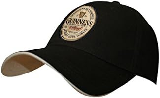 Guinness English Label Cap - Adjustable Black Baseball Hat