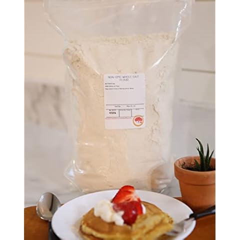Kauffman's Fruit Farm Bulk Whole Oat Flour For Baking, 4.5 Lb. Bag Cover