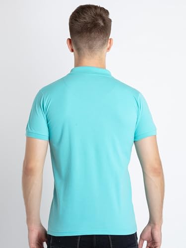 Image of Status Quo Men's Polo T-Shirt | Rich Cotton Blend | Slim Fit | All Day Comfort | Contrast Inner Placket | Polo Collar