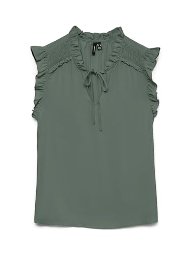 VERO MODA Vmalba le débardeur à volants idéal pour vos terrasses d'été