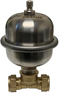 Altecnic Reflex Stop Noisy Pipes for Baths Taps Basins Toilets Prevent Water Hammer Banging pipes Arrester Water Shock Preventer Thumping Pipes 2 x 15mm Compression Tee Easy Fit