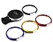 iJDMTOY Silver Aluminum Smart Key Fob Surrounding Ring Decoration Compatible with 2008-2014/2015 Gen2 Mini Cooper R55 R56 R57 R58 R59 & Gen1 R60 R61
