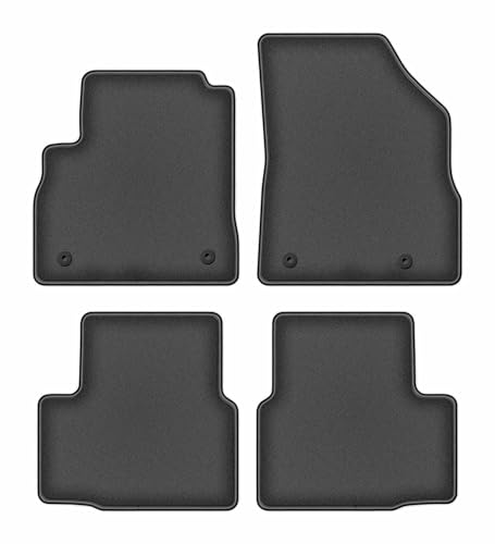 Tapis de voiture en velours Opel Astra K Berline Break 2015 tapis de sol de qualité graphite