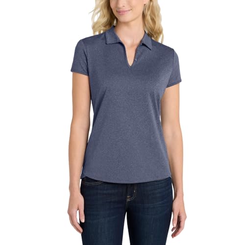 Image of Women's Golf Polo Shirts Short Sleeve Athletic Sports Top - Moisture Wicking, Collared, Lightweight Tee