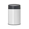 Brabantia Slide Bin Prullenbak 5L – Kunststof Binnenemmer – White / Grey