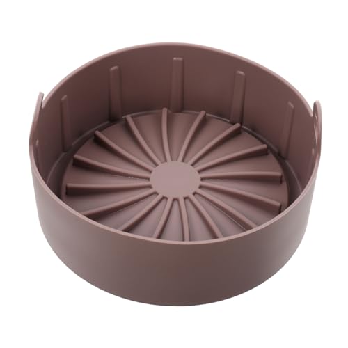 FONDOTIN エアフライヤー用耐熱シリコンライナー 小型 ダブルハンドル付き ノンスティック再利用可能オーブンベーキングトレイ 食品のこび