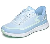 Skechers Femme Flight Slip-in Spikeless Golf-Shoes, Bleu, 38 EU