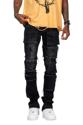 Men's Folant Stacked Cargo Flare Jean