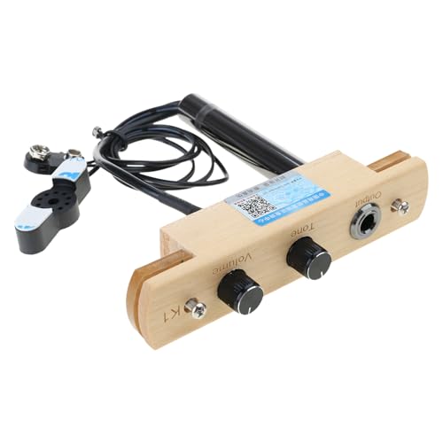 Cajon Drum Sound Hole Pickup with 6.35mm Output Socket Microphone Electronic Systems Easily to Install Enduring Microphone Electronic Systems