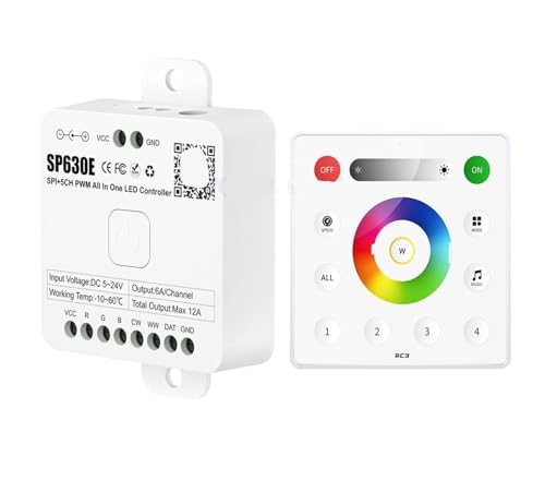 Contrôleur LED SP630E pour sublimer l'ambiance de votre salon en RGBW et RGBCCT
