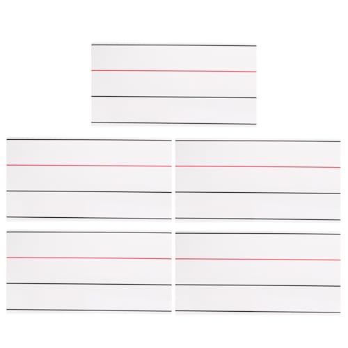 Rubans magnétiques effaçables à sec lignés pour organisation de tableau blanc x5