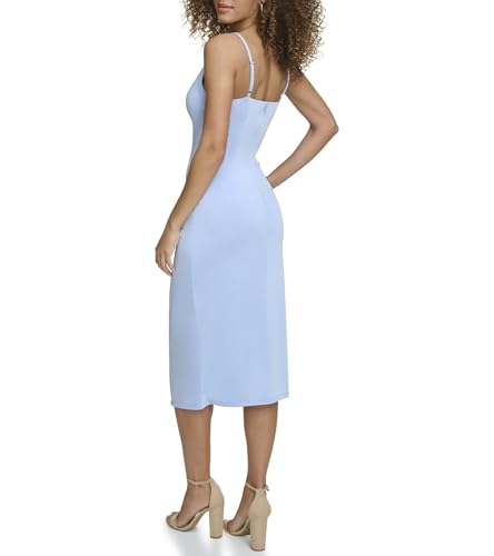 Image of Siena Women's Spaghetti Strap Cowl Neck Midi Dress