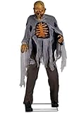 Fun Costumes Lumbering Zombie Animatronic Halloween Decoration 6FT - Life-Size Animated Prop with LED Lights, Sound & Motion Sensor
