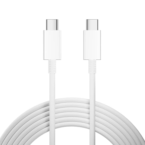 Image of 25W Original Type C to C Fast Charging Cable Compatible with Samsung Galaxy S25|M06|F06|M16|F16|M05|M35|F05|A06|A16|M55s||S10+|A9+ /S23 /S23+ /S22 /5G /Ultra /Plus /Fe /Edge /S- Type-C Cord, White