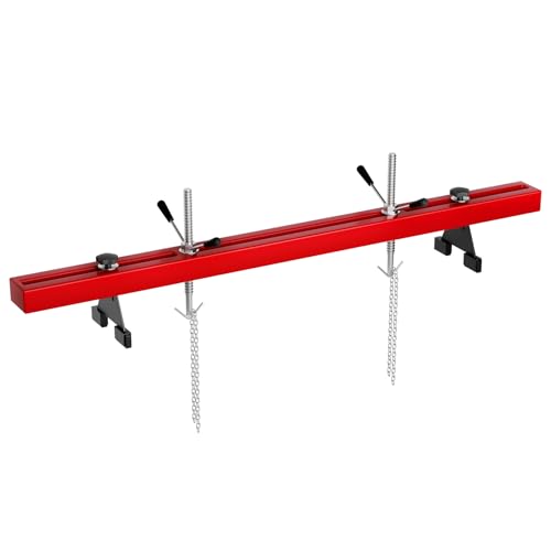 Barra de Soporte para Motor Takywep, Capacidad 1100 lb, Elevador Dual con Ganchos Ajustable para Reparación Automotriz en Taller o Garaje