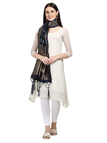 Image of DEVANGI Women's Floral Silk Blend Dupatta