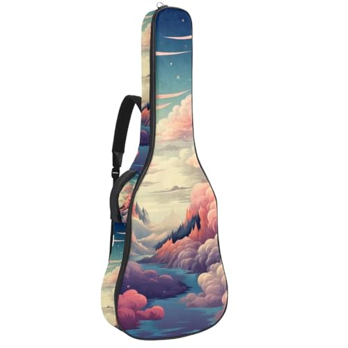 Sac pour guitare acoustique étanche et antichoc avec de multiples poches de rangement
