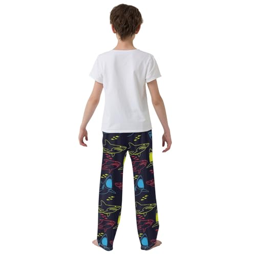 Sharks Big Fish Predator Boys Pants for Kids Jogger Pants with Pockets S-XL3