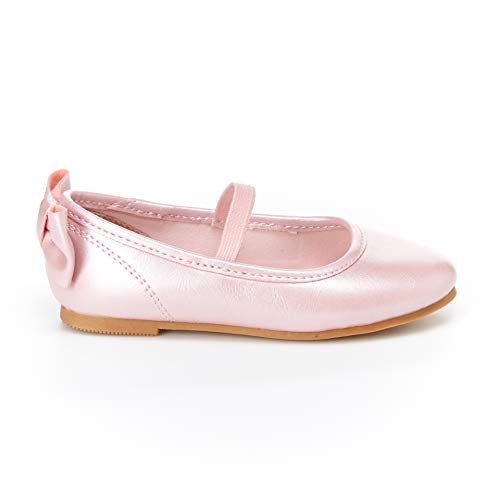 Simple Joys By Carter's Girls' Ana Ballet Flat, Pink, 5 Toddler (1-4 Years) #TOP4