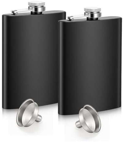 2 Pack Flask, Flasque Alcool