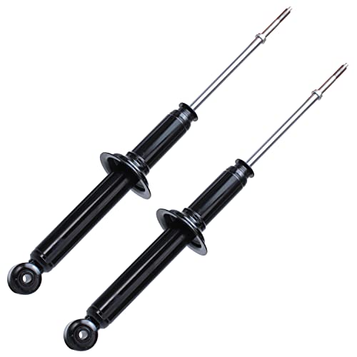 Image of Detroit Axle - Rear 2pc Shock Absorbers for 2000-2004 Volvo S40 V40, 2 Complete Shock Absorbers Assembly 2001 2002 2003 Replacement