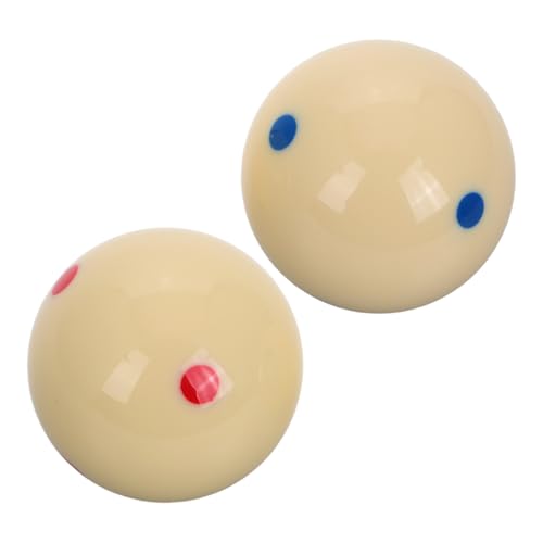 Boule de billard blanche lot de 2 pour remplacer une bille usée ou perdue