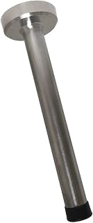 Door Stop, 6 Inch Long Door Stopper, Stainless Steel Doorstop, Wall Protector Door Holder Solid Doorstopper with Sound Dampening Rubber Tip Bumper Silver